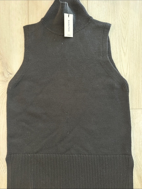 Babaton Tops - NWT Aritzia Babaton Successor Sleeveless Turtleneck Sweater Vest 2XS Black